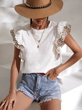 Ditsy Floral Print Butterfly Sleeve Tee